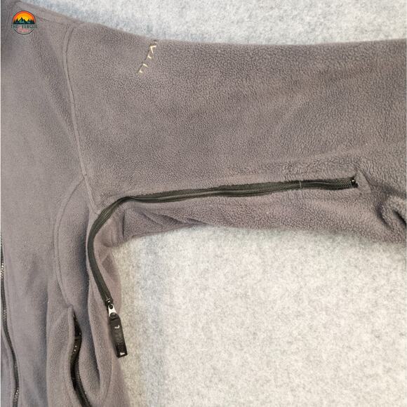 Columbia Full-Zip Jacket Gray Titanium Fleece Long Sleeve Pockets Women's Size M - Picture 12 of 14